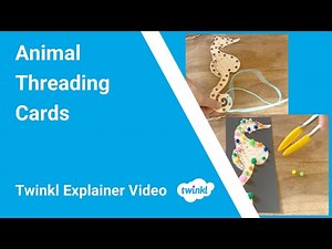 Animal Threading Cards Activity | Fine Motor Skill Development