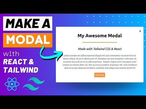 Create A Reusable Modal with React & Tailwind CSS