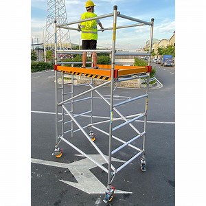 [Hot Item] Aluminum Movable Scaffolding for Quick Assembly of The Facade Is Used for Building Construction Platforms