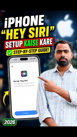 iPhone Hey Siri Setup Kaise Kare | Siri Voice Activate On iPhone (2026) | Tech Frack #shorts