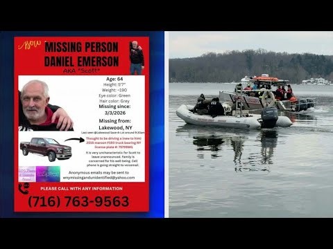 Recovery efforts continue after missing Lakewood man's truck was found in Chautauqua Lake