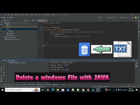 How to delete a file with java | Delete any windows file with the help of java programming language