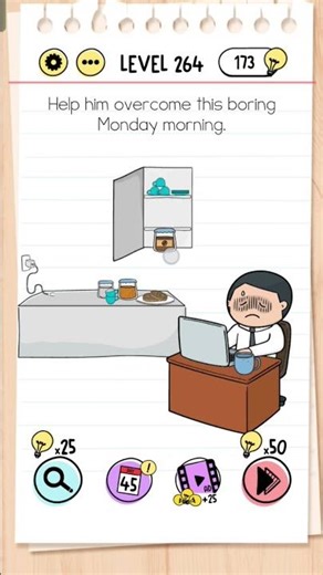 🧠 Brain Test Level 264 SOLVED! 😱 Ultimate Hidden Trick!