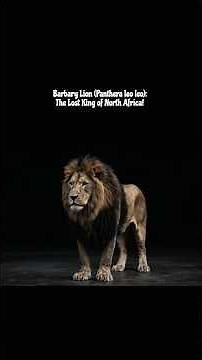 Barbary Lion: The Lost King of North Africa! #africa #king #lion #animals #facts #leo #panthera
