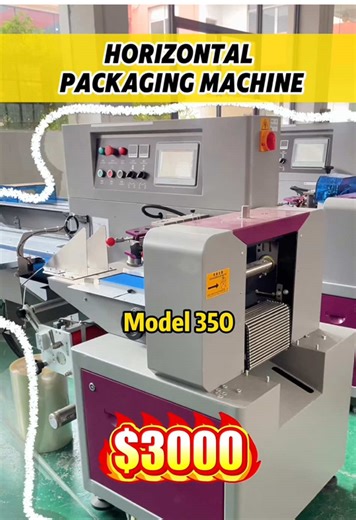 Horizontal packaging machine, model 350, $3000, global sell. #horizontalpackingmachine #flowpackingmachine #global #packingmachine #factory