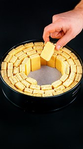 The famous dessert that drives the whole world crazy! Ingredients milk: 100 ml (3.4 fl oz) wafers: 600 g (21 oz) eggs: 2 pc The cream sugar: 100 g (3.5 oz) lemon juice: 20 ml (0.7 fl oz) white chocolate: 100 g (3.5 oz) starch: 40 g (1.4 oz) milk: 500 ml (17 fl oz) The drink ice: 60 g (2.1 oz) vanilla essence: 5 ml (0.2 fl oz) water: 100 ml (3.4 fl oz) ground coffee: 20 g (0.7 oz) cocoa: 20 g (0.7 oz) milk: 80 ml (2.7 fl oz) | Cookrate