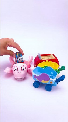 Cute Pink Turtle Meets the Ultimate Thomas Collection! 💗🐢🚂 #Thomas #thomasandfriends #train