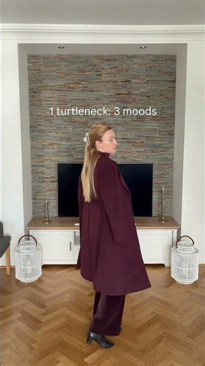 1 turtleneck: 3 moods: date | work | errands