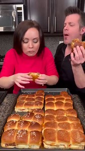 How did I not know this sandwich trick? 😲 #sliders #sandwich | Kyle & Mistie Knight