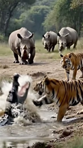 LION VS ALLIGATOR Epic Wildlife Showdown for Jungle Supremacy! #AnimalFight #animalfight #Lion
