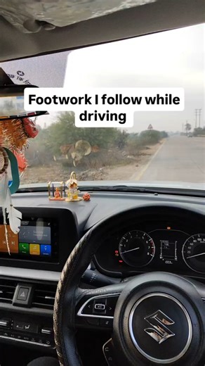 Footwork I use while driving my car