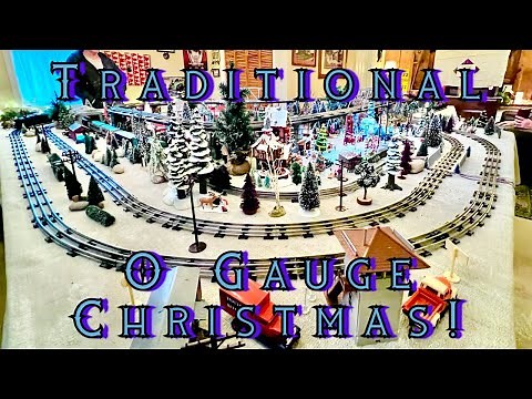 Christmas Train Layout of Chestnut Station 2025 Classic O Gauge Christmas