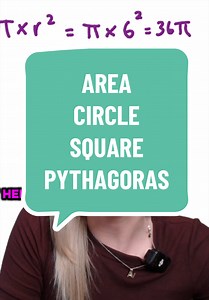 GCSE Maths: Circle, Square & Pythagoras Area