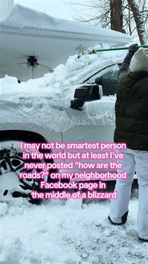 Or complain about the roads after people have been working nonstop around the clock #fyp #snow #blizzard #nyc