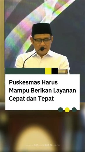 1.4K views · 262 reactions | Sebagai fasilitas kesehatan yang menjadi andalan masyasrakat, puskesmas harus mampu memberikan pelayanan yang cepat dan tepat! #PKB #puskesmas #gusmuhaimin | DPP PKB | Facebook