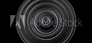 Abstract loop pattern of circles grey gradient line with the effect of radial displacement animation. Glowing metal rings animation. Isolated transparent video animation text with alpha channel using Stock Video