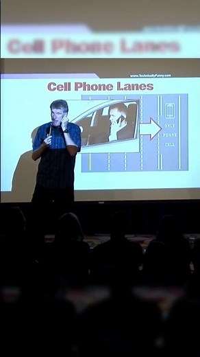 Cell phone Lane 🚦 #donmcmillan #standupcomedy #funnyjokes #powerpoint #latestcomedy