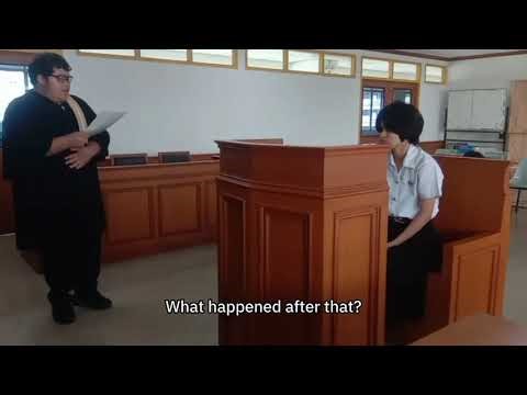 Role-playing scenario: Interrogating a witness in a criminal case.