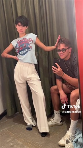 Out in Brooklyn with my love @nico 💕 Thanks for making a TikTok so i could just steal it and repost ❤️