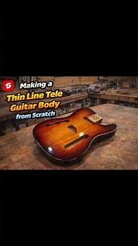 DIY Making a Telecaster Thin Line from Scratch - FREE CNC FILES!