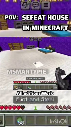 POV: Safest Portal House in Minecraft 🔥 | Works in All Editions