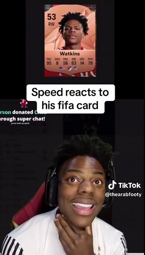 IShowSpeed Reacts to His FIFA Card in Exciting Video