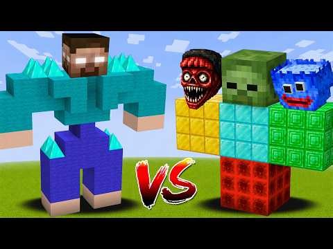 ALPHA MUTANT HEROBRINE vs ALL MINECRAFT BOSSES | Minecraft Mob Battle