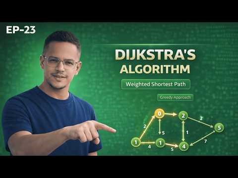 Master Dijkstra in One Video 🚀 | Shortest Path for Weighted Graphs (EP23) Phase 2.4.2