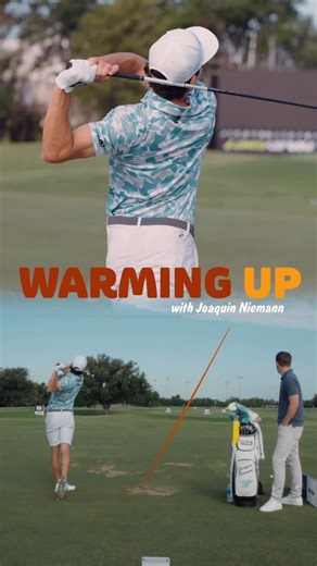 GOLF.com // GOLF Magazine on Instagram: "Chopping weeds and skipping rocks?! @joaco_niemann’s unique swing has a FASCINATING origin story. Warming Up. Watch now on YouTube."