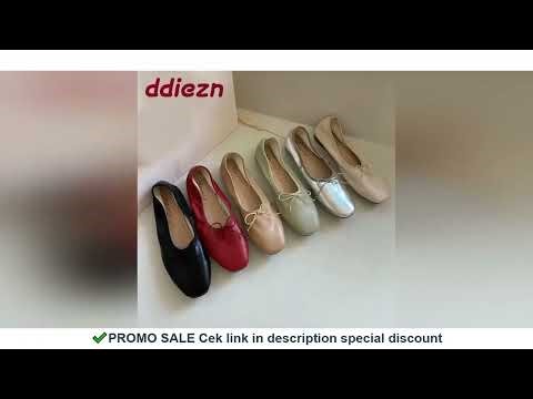 Fashion Shallow Women Ballet Flats Dance Shoes Casual Female Soft Footwear Butterfly-Knot Ladies Fla