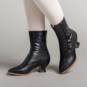 Tavistock Victorian Button Boots (Black)
