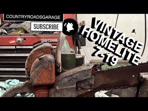 VINTAGE HOMELITE 7-19 WILL IT RUN OR HAS IT BEEN FORGOTTEN FOR TO LONG !!!!!