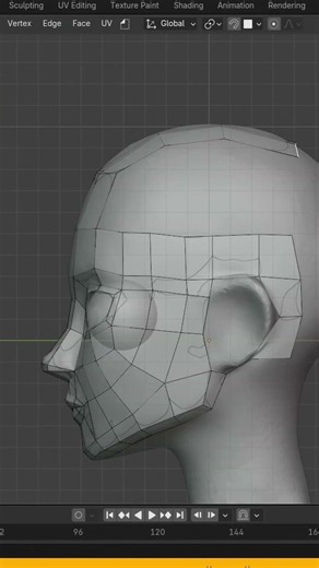 How I make lowpoly faces | 1. Geometry