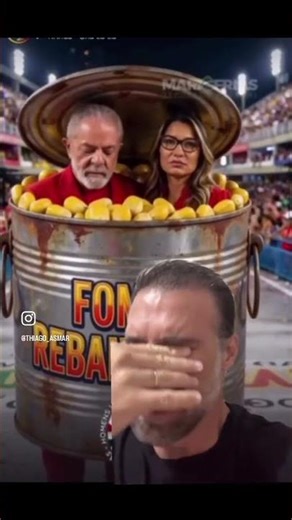 COITADINHOS DO LULA E DA JANJA… ESTÃO NUMA LATA DE LIXO REBAIXADA NO CARNAVAL!