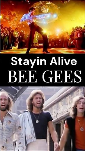 Bee Gees - Stayin Alive | The Most Iconic Dance Track Of All Time #Lyrics