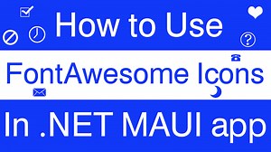 Use Font Awesome icons in .NET MAUI