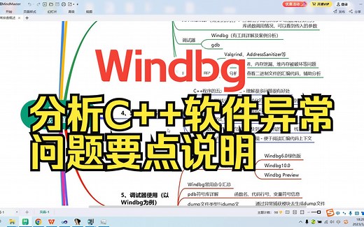 使用Windbg分析问题的要点说明