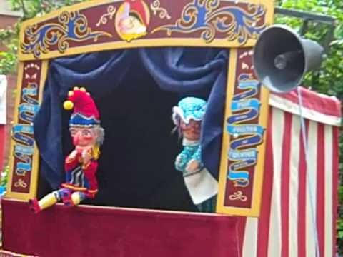 Punch and Judy Show at London Covent Garden May Fayre