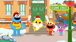 Baby Shark meets Sesame Street in this fin-tastic holiday surprise