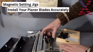 Planer Blade Setting Jigs, 2pcs Magnetic Planer Blade Setting Jig Gauge Setter Woodworking Tool