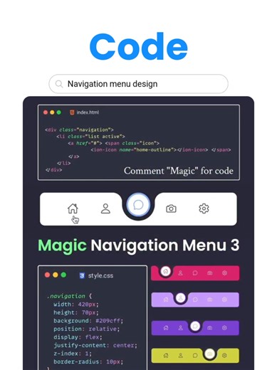 Modern Responsive Navigation Menu Design Using HTML, CSS & JavaScript | Beginner to Pro. Learn how to create a modern and responsive navigation menu using HTML, CSS, and JavaScript. In this tutorial, we design a professional website navbar UI that works perfectly on desktop, tablet, and mobile devices. This navigation menu includes: Responsive mobile hamburger menu Smooth hover animation Clean and modern UI design Beginner-friendly HTML, CSS, and JavaScript code This project is perfect for web d