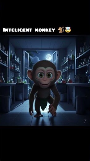 Genius Monkey Builds a Jetpack to Save the Jungle! 🔥🐒⚡ #MonkeyScientist #TrendingShorts