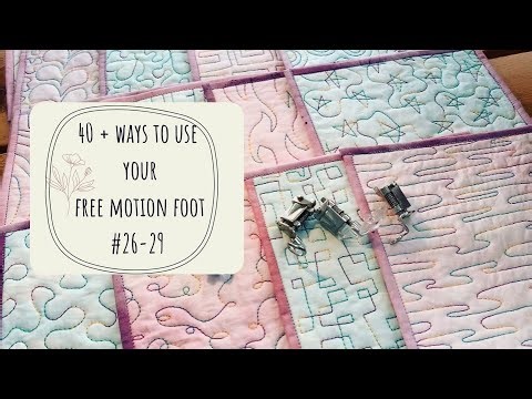 40 Ways to Use Your Free Motion Foot #26-29