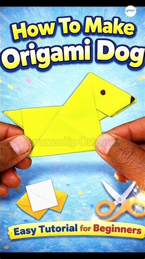How To Make Origami Dog 🐶 | Easy Origami Tutorial for Beginners | Paper Dog