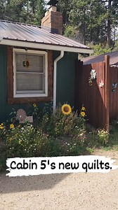 Cabin 5's new quilts. All the odd number cabins have this one and all the even ones have the ones I showed you all yesterday in cabin 6. | Rustic River Cabins