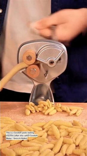 Satisfying Cavatelli Pasta Making Process | Manual Italian Pasta Machine