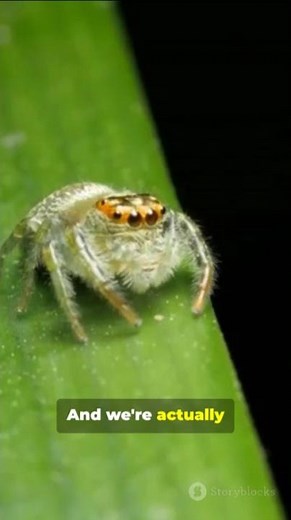 This Spider Is TOO Cute Watch the Hop! Learn a new fun fact.