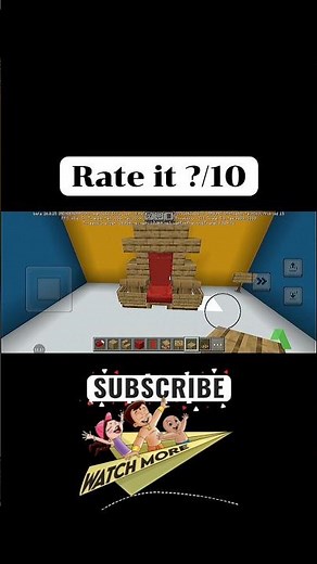 “How to Make King Throne in Minecraft 👑 | Royal Castle Build | #Shorts”