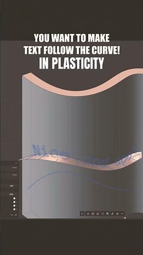 Text on Curve in Plasticity FAST! #plasticity #plasticity3d #plasticitytutorial #textoncurve #3d