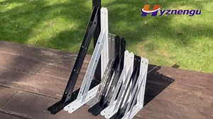 Shelf Brackets Heavy Duty, 6 Pack White 12 inch Floating Shelf Bracket, Max Load 100 lbs of Metal Triangle Decorative Shelf Support Brackets for Wall Mount